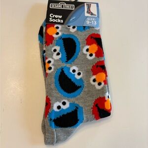 Sesame Street Character Crew Socks NWT